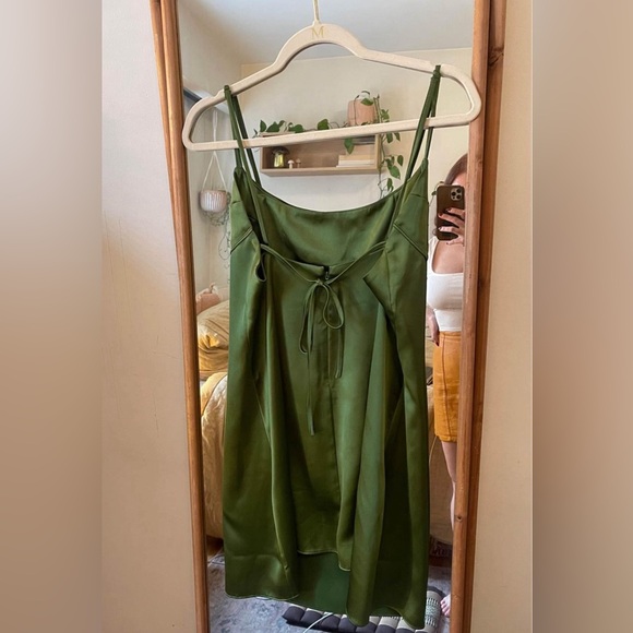 SOLD. Oak + Fort Satin Dress - Picture 2 of 2